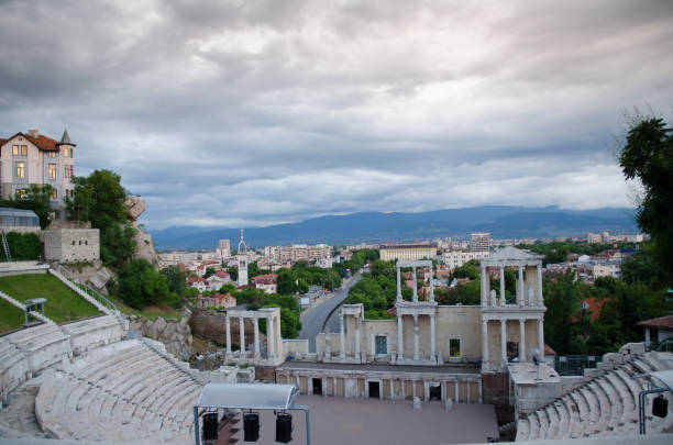 istock Old town of Plovdiv in Bulgaria 1131064312