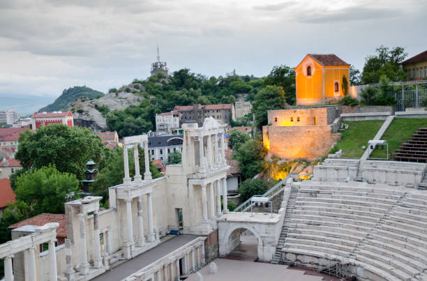 istock Old town of Plovdiv in Bulgaria 1131064328