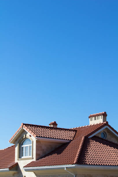istock Tiled Roof Covering On House 1131070522