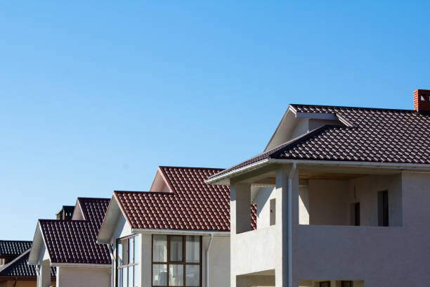 istock Tiled Roof Covering On House 1131070559