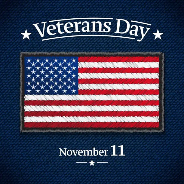 Vector illustration of Veterans Day banner