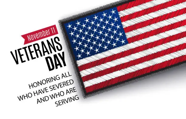 Vector illustration of Veterans Day banner