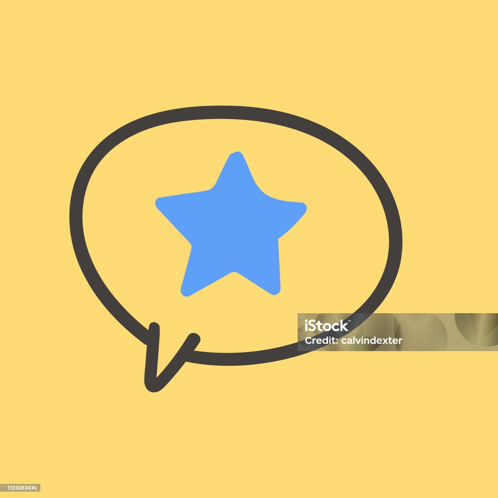 Emoticon on pencil drawing speech bubble Vector illustration of a cute emoticon on a hand drawn speech bubble with a yellow background resembling paper. Luck stock vector