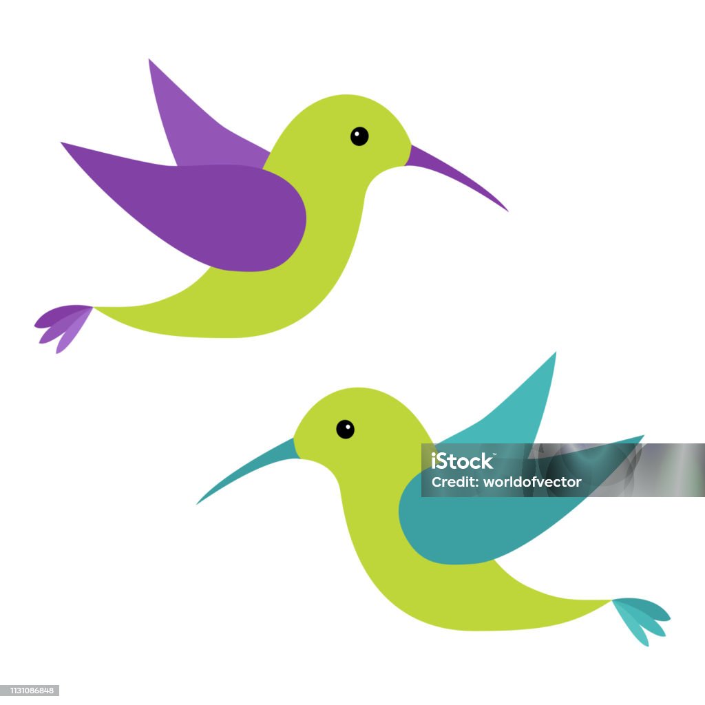 Colibri Flying Bird Icon Set Cute Cartoon Character Hummingbird Logo Green  Blue Violet Color Isolated White Background Flat Design Baby Kids  Illustration Collection Stock Illustration - Download Image Now - iStock