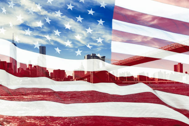 istock View on New York City and Brooklyn Bridge from Hudson river. 1131089751