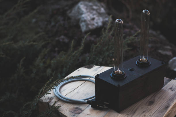 istock Wooden lamp 1131094624