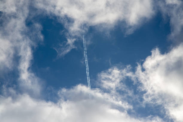 istock abstract image of plane contrail or chemtrail 1131096393