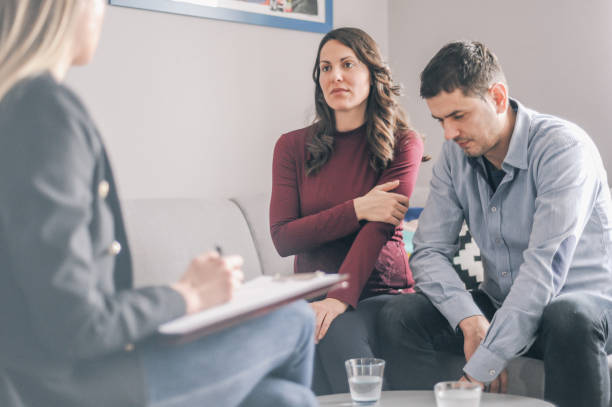 istock Young couple on counseling appointment during pregnancy 1131100361