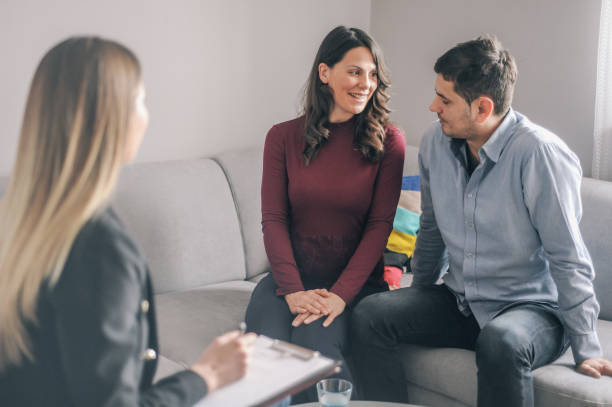 istock Young couple on counseling appointment during pregnancy 1131100473