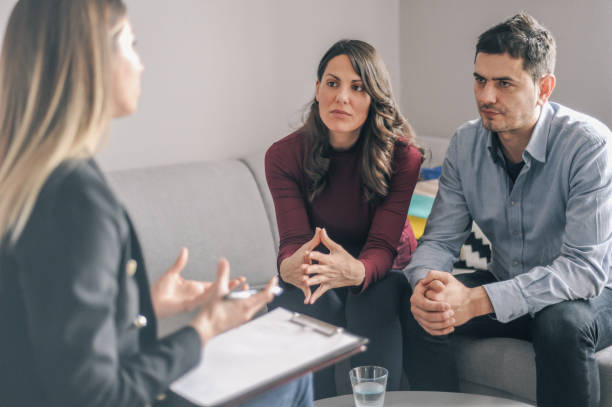 istock Young couple on counseling appointment during pregnancy 1131100493