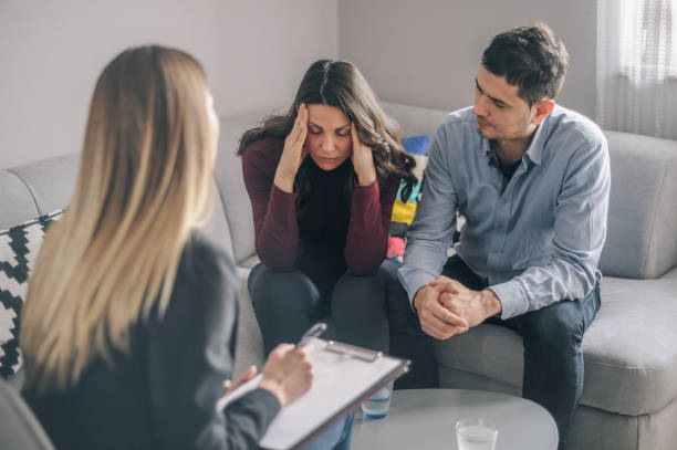 istock Young couple on counseling appointment during pregnancy 1131100564