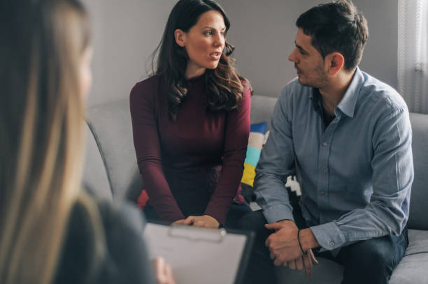 istock Young couple on counseling appointment during pregnancy 1131100753
