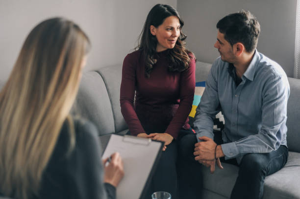 istock Young couple on counseling appointment during pregnancy 1131100778