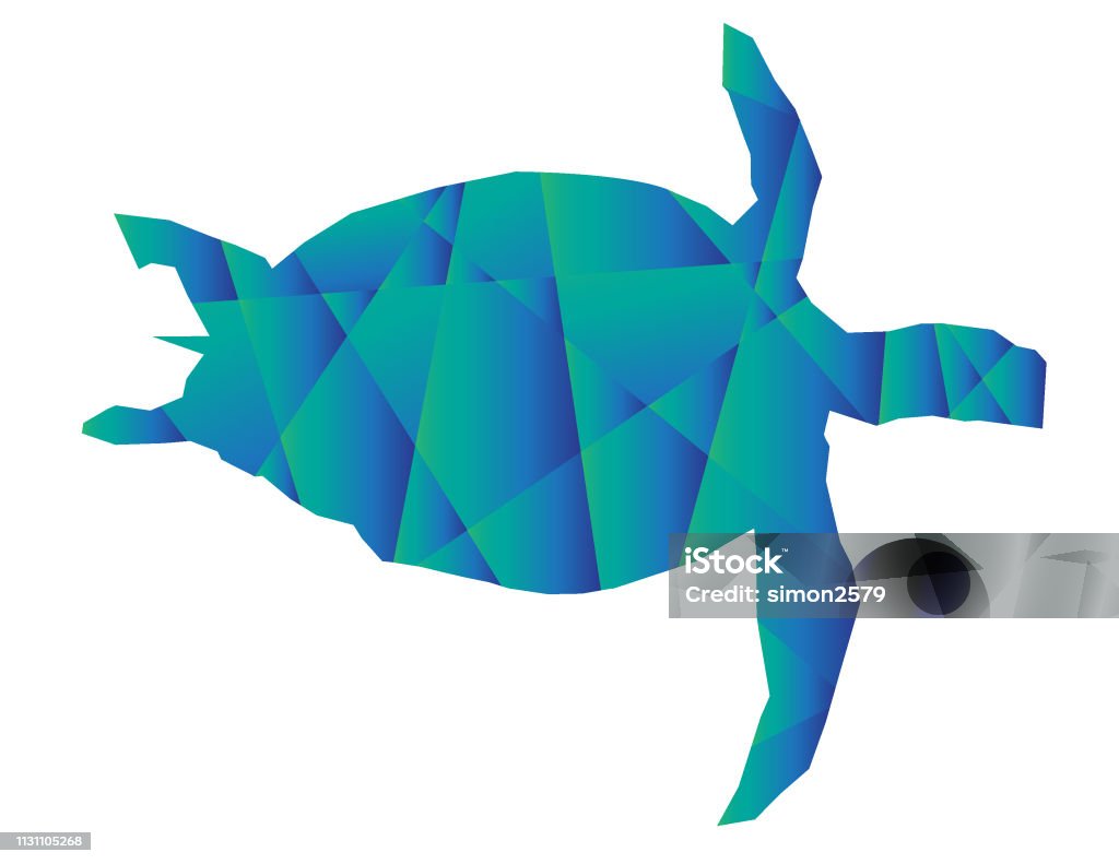 Sea turtle abstract with pixel pattern isolated on a white background Vector of sea turtle abstract with pixel pattern isolated on a white background. EPS Ai 10 file format. Illustration stock vector