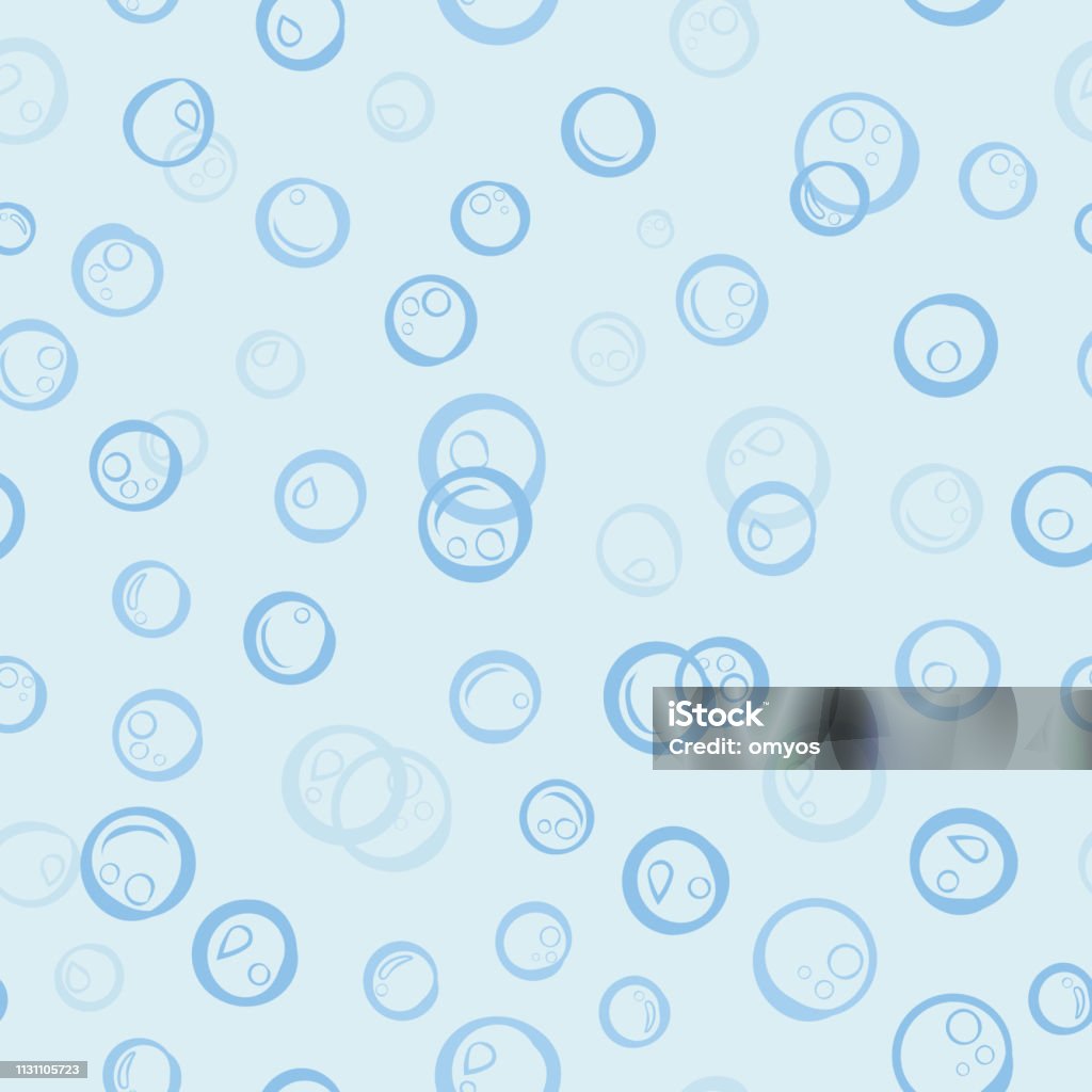 Bàn Tay Dễ Thương Liền Mạch Vẽ Mô Hình Bong Bóng Màu Xanh Cho Nền ...