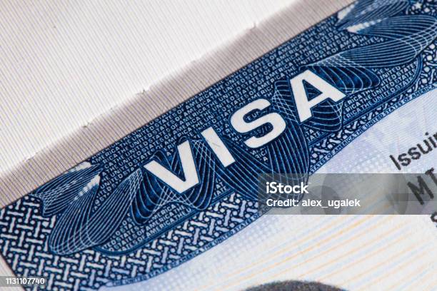 Usa Visa Stock Photo - Download Image Now - Passport Stamp, Emigration and Immigration, USA