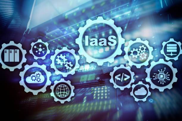istock IaaS, Infrastructure as a Service. Online Internet and networking concept. Graph icons on a digital screen. 1131108906