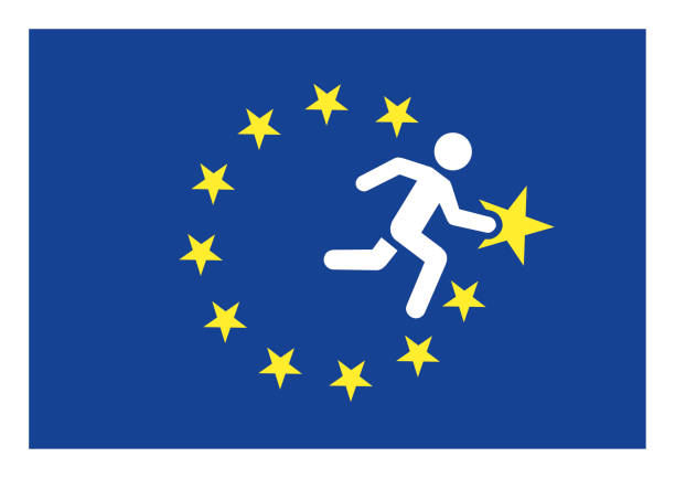 ilustraciones, imágenes clip art, dibujos animados e iconos de stock de salida de la ue-brexit - luxembourg map cartography flag