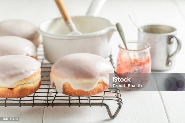 Delicious And Sweet Donuts Ready To Eat Stock Photo - Download Image Now - Baked, Baked Pastry Item, Bakery