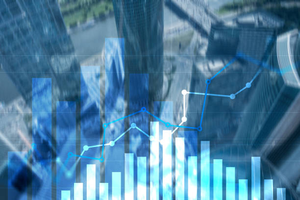 istock Financial growth graph. Sales increase, marketing strategy concept. 1131116651