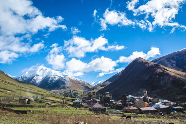 istock Authentic high-mountain village in valley 1131118860