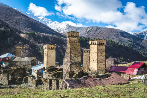 istock Authentic high-mountain village in valley 1131119956