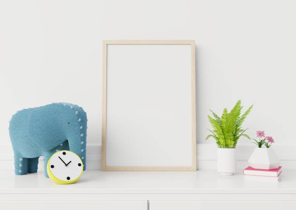 istock Mock up to poster on white wall 1131120127