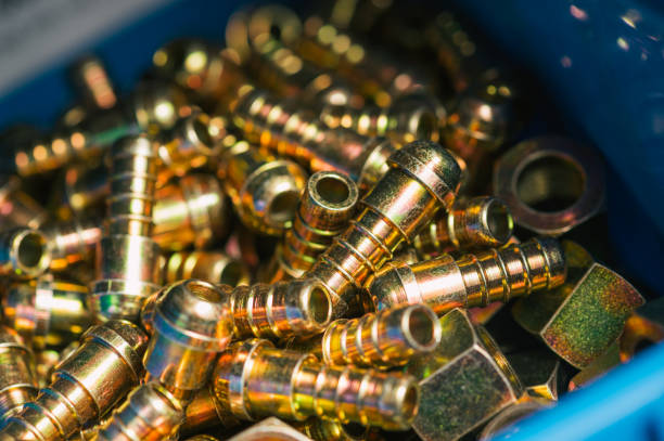 istock Nuts and bolts for pipes 1131123034