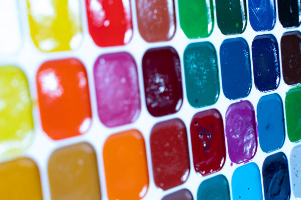 multicolored watercolor paint as the background. beautiful abstract background texture watercolor paint