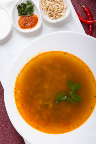istock Kharcho soup served for lunch 1131124369