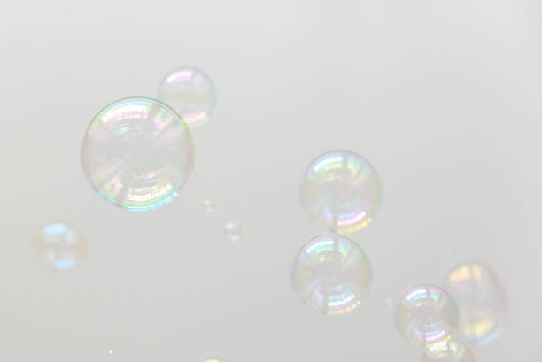 istock Photo of soap bubbles, creative background, selective focus 1131125211