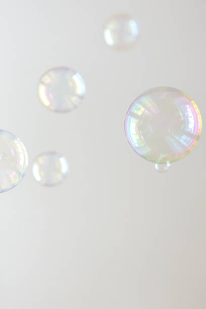 istock Photo of soap bubbles, creative background, selective focus 1131126573