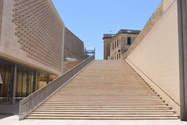 istock Stairs in Valletta, Malta 1131126653