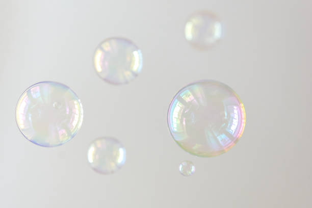 istock Photo of soap bubbles, creative background, selective focus 1131126895