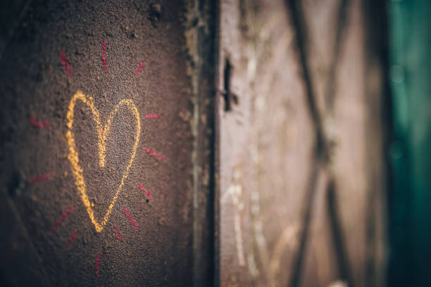 istock Heart on the door 1131128741