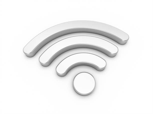 istock 3D Rendering Metal Wifi Wireless Network Symbol isolated on white background 1131130390