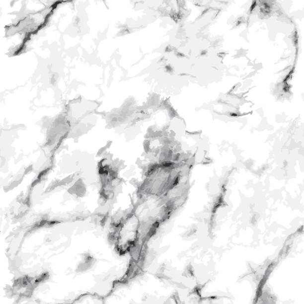 nahtlos graues marmormuster. luxus-stein-textur auf weiß - stone granite tile seamless stock-grafiken, -clipart, -cartoons und -symbole