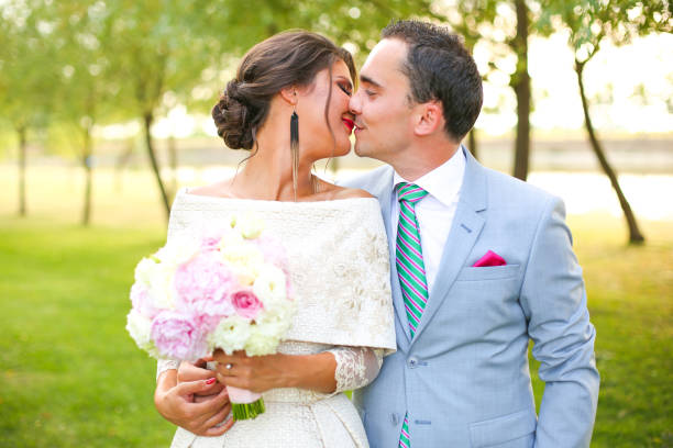 istock Young couple kissing. Engagement session. 1131132890