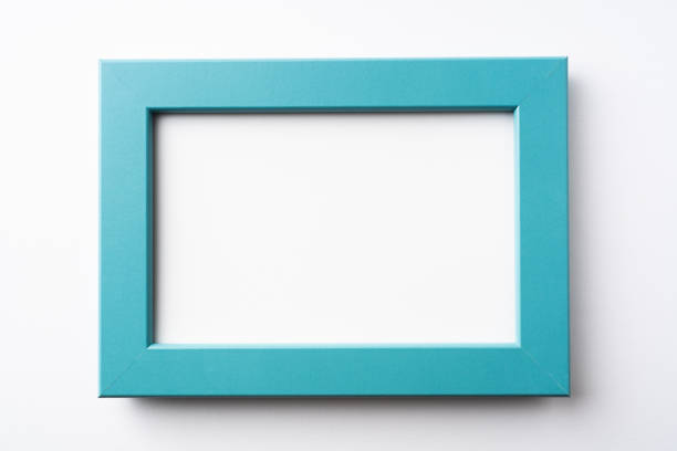 green wood frame fro mockup Design concept - green wood frame for mockup rectangle photos stock pictures, royalty-free photos & images