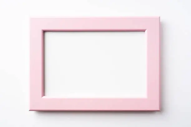 Photo of pink wood frame fro mockup