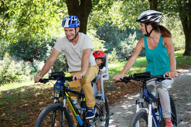 istock Family on trip with bikes 1131137167