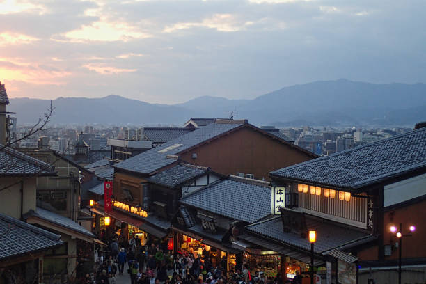 istock a japanes street at sunset 1131142006