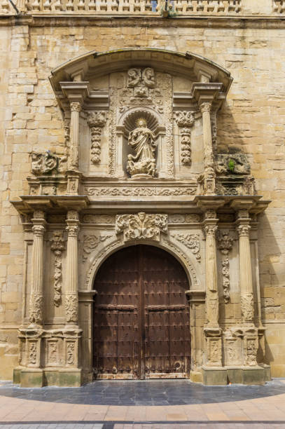 istock Entrance to the cathedral in Logrono 1131145346