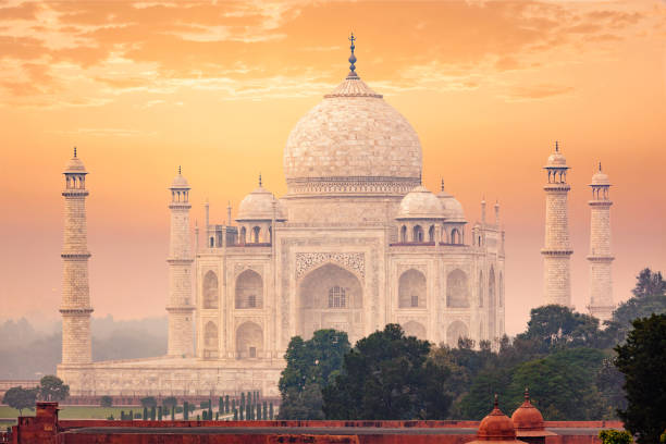 istock Taj Mahal on sunrise sunset, Agra, India 1131148976
