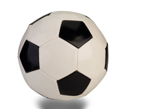 istock soccer ball  on white background. (clipping path) 1131152450