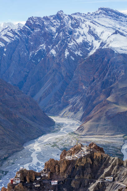 istock Dhankar monastry perched on a cliff in Himalayas, India 1131152592