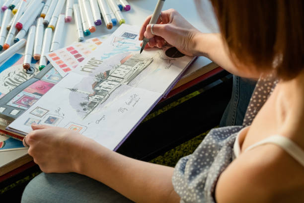 istock artist sketching workplace inspiration woman draw 1131154073