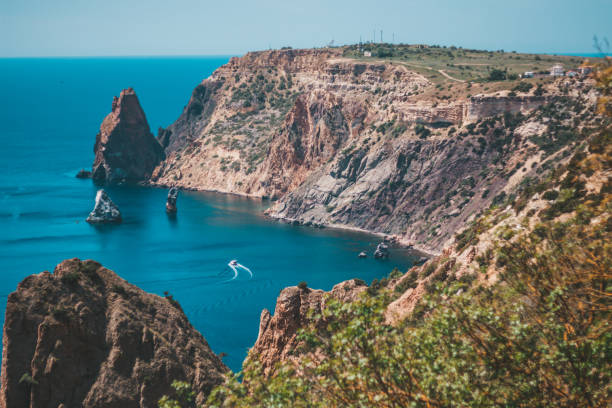 istock Rocks, mountain, cliff in the sea 1131156276