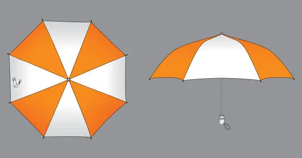Vector illustration of Umbrella Design Vector for Template