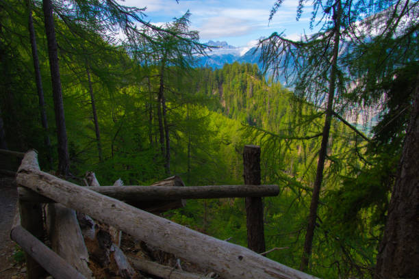 landscape in the Swiss Alps in Valais